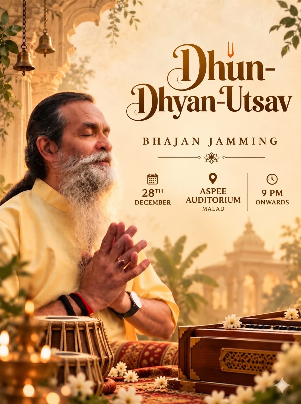 Dhun Dhyan Utsav — Bhajan Jamming with Dadaji, 28 December at ASPEE Auditorium, Malad